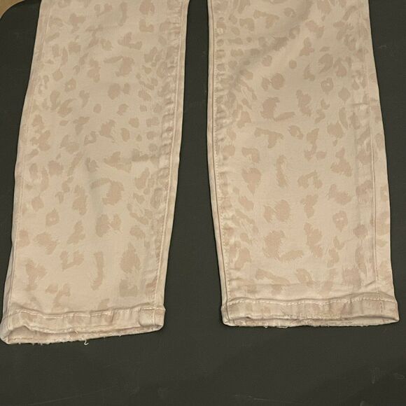 Current Elliott Pink Leopard Print High Waist Stiletto Crop Jeans NWT Size 25 - Picture 7 of 10